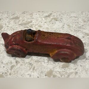 🏁 Vintage 1930s Hubley Cast Iron Racer – Original Paint. BR